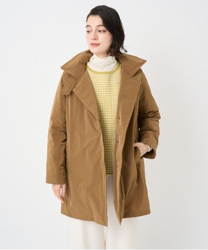 PHUAD46590 GEORGES RECH(小さいサイズ) ステッチレスステンカラーミドルダウンコート