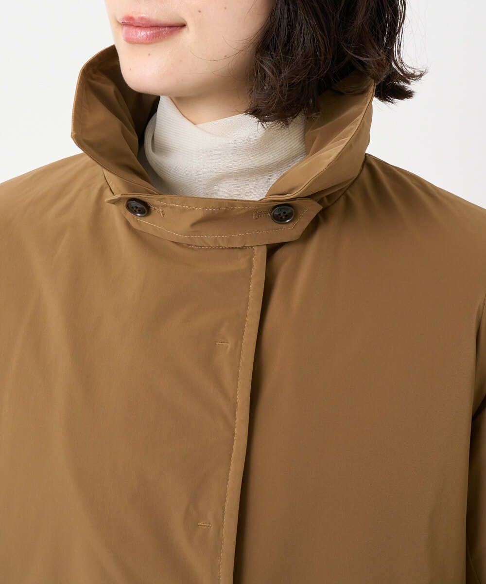 PHUAD46590 GEORGES RECH(小さいサイズ)(メゾン ドゥ サンク) ステッチレスステンカラーミドルダウンコート ベージュ