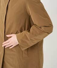 PHUAD46590 GEORGES RECH(小さいサイズ)(メゾン ドゥ サンク) ステッチレスステンカラーミドルダウンコート ベージュ