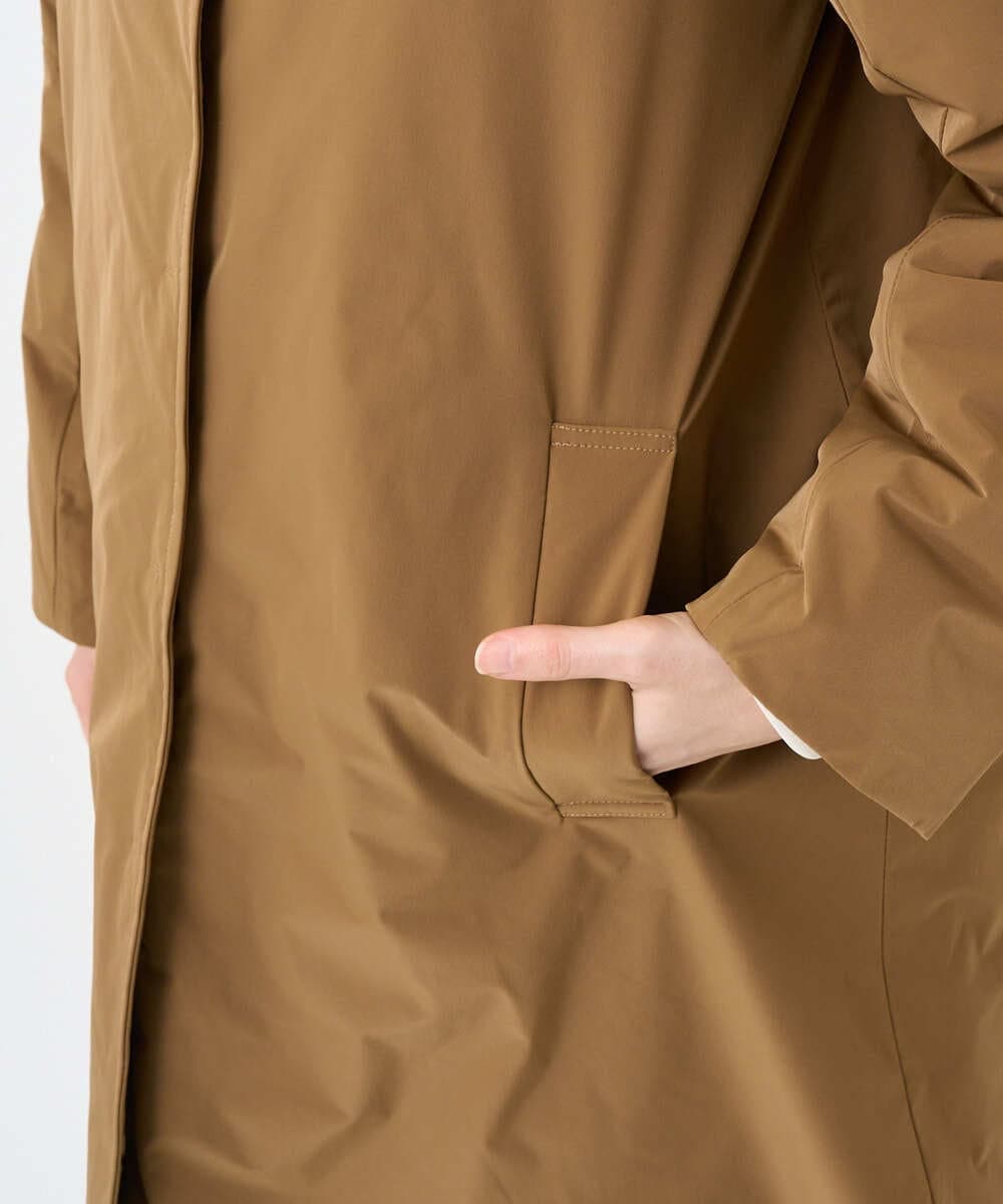 PHUAD46590 GEORGES RECH(小さいサイズ)(メゾン ドゥ サンク) ステッチレスステンカラーミドルダウンコート ベージュ