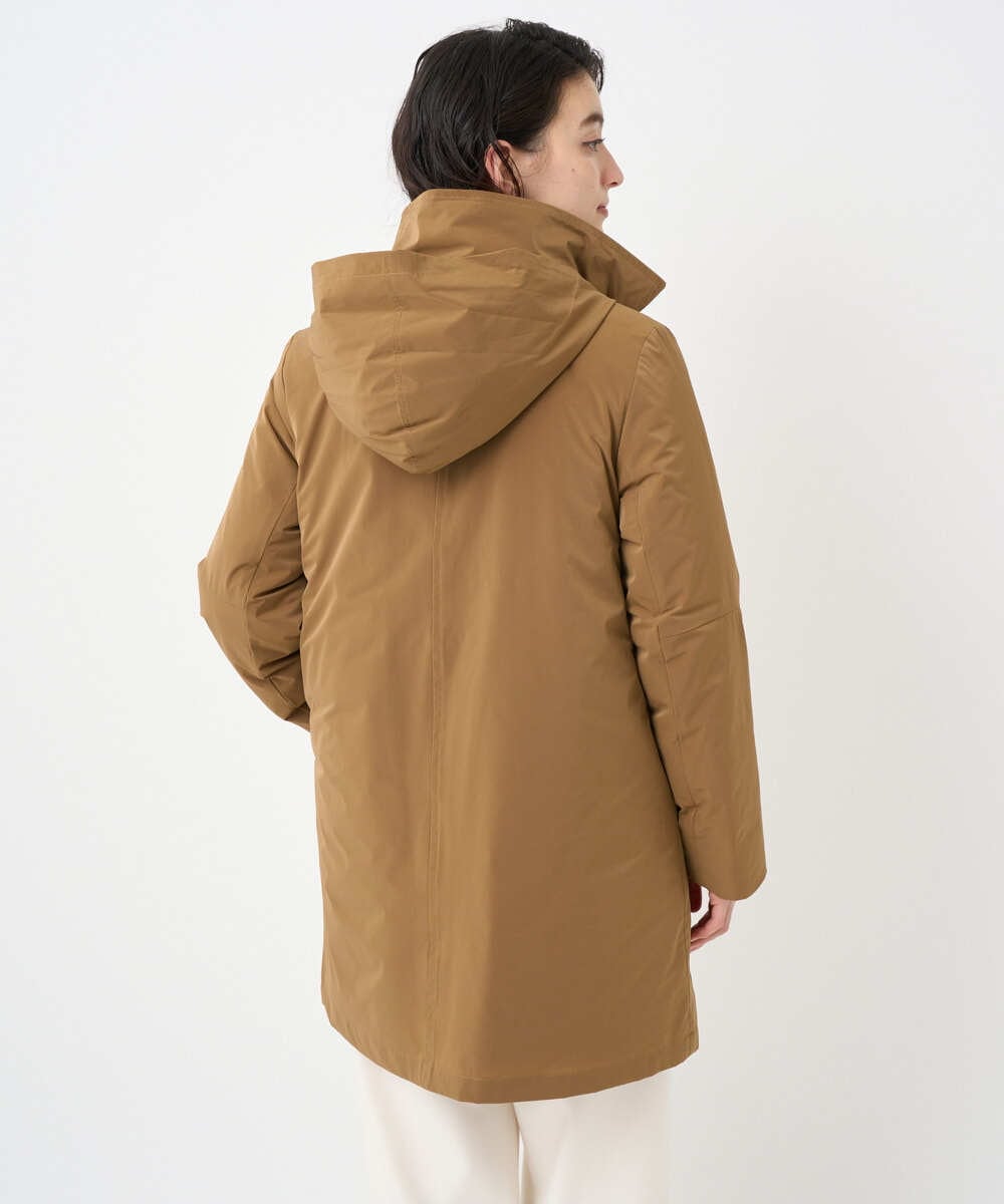 PHUAD46590 GEORGES RECH(小さいサイズ)(メゾン ドゥ サンク) ステッチレスステンカラーミドルダウンコート ベージュ