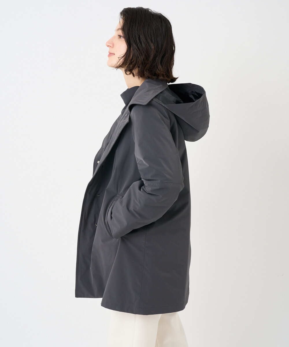 PHUAD46590 GEORGES RECH(小さいサイズ)(メゾン ドゥ サンク) ステッチレスステンカラーミドルダウンコート ベージュ