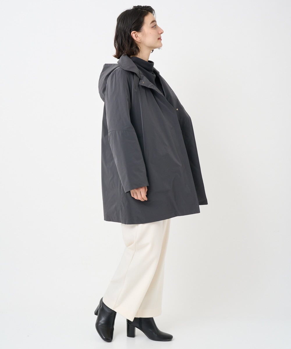 PHUAD46590 GEORGES RECH(小さいサイズ)(メゾン ドゥ サンク) ステッチレスステンカラーミドルダウンコート ベージュ