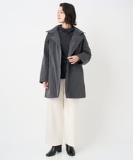 PHUAD46590 GEORGES RECH(小さいサイズ)(メゾン ドゥ サンク) ステッチレスステンカラーミドルダウンコート ベージュ