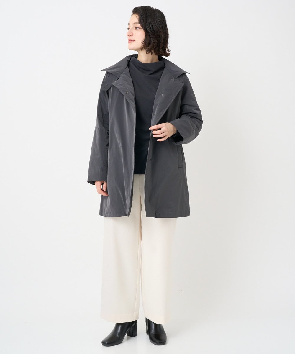 PHUAD46590 GEORGES RECH(小さいサイズ)(メゾン ドゥ サンク) ステッチレスステンカラーミドルダウンコート ベージュ