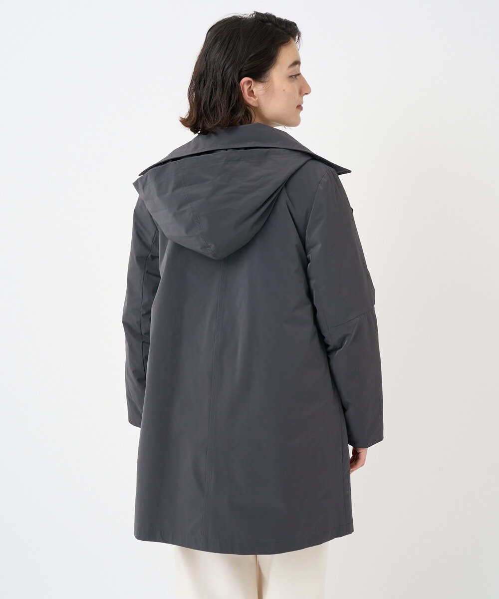 PHUAD46590 GEORGES RECH(小さいサイズ)(メゾン ドゥ サンク) ステッチレスステンカラーミドルダウンコート ベージュ