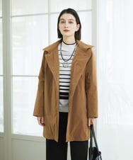 PHUAD46590 GEORGES RECH(小さいサイズ)(メゾン ドゥ サンク) ステッチレスステンカラーミドルダウンコート ベージュ