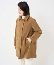 PHUAD46590 GEORGES RECH(小さいサイズ)(メゾン ドゥ サンク) ステッチレスステンカラーミドルダウンコート ベージュ