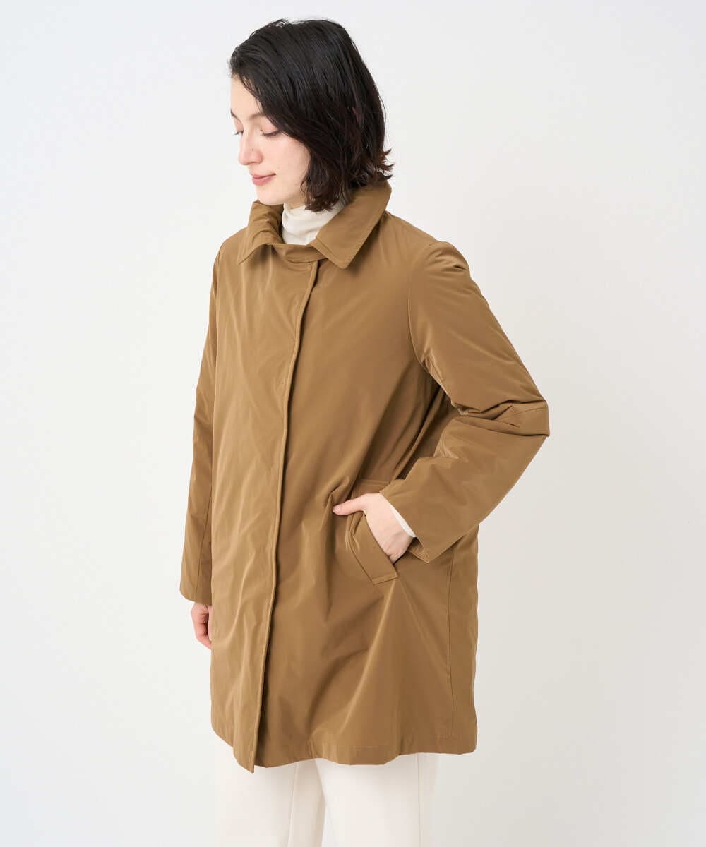 PHUAD46590 GEORGES RECH(小さいサイズ)(メゾン ドゥ サンク) ステッチレスステンカラーミドルダウンコート ベージュ