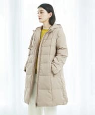 PHUAD47570 GEORGES RECH(小さいサイズ)(メゾン ドゥ サンク) シャイニータフタロングダウンコート ベージュ