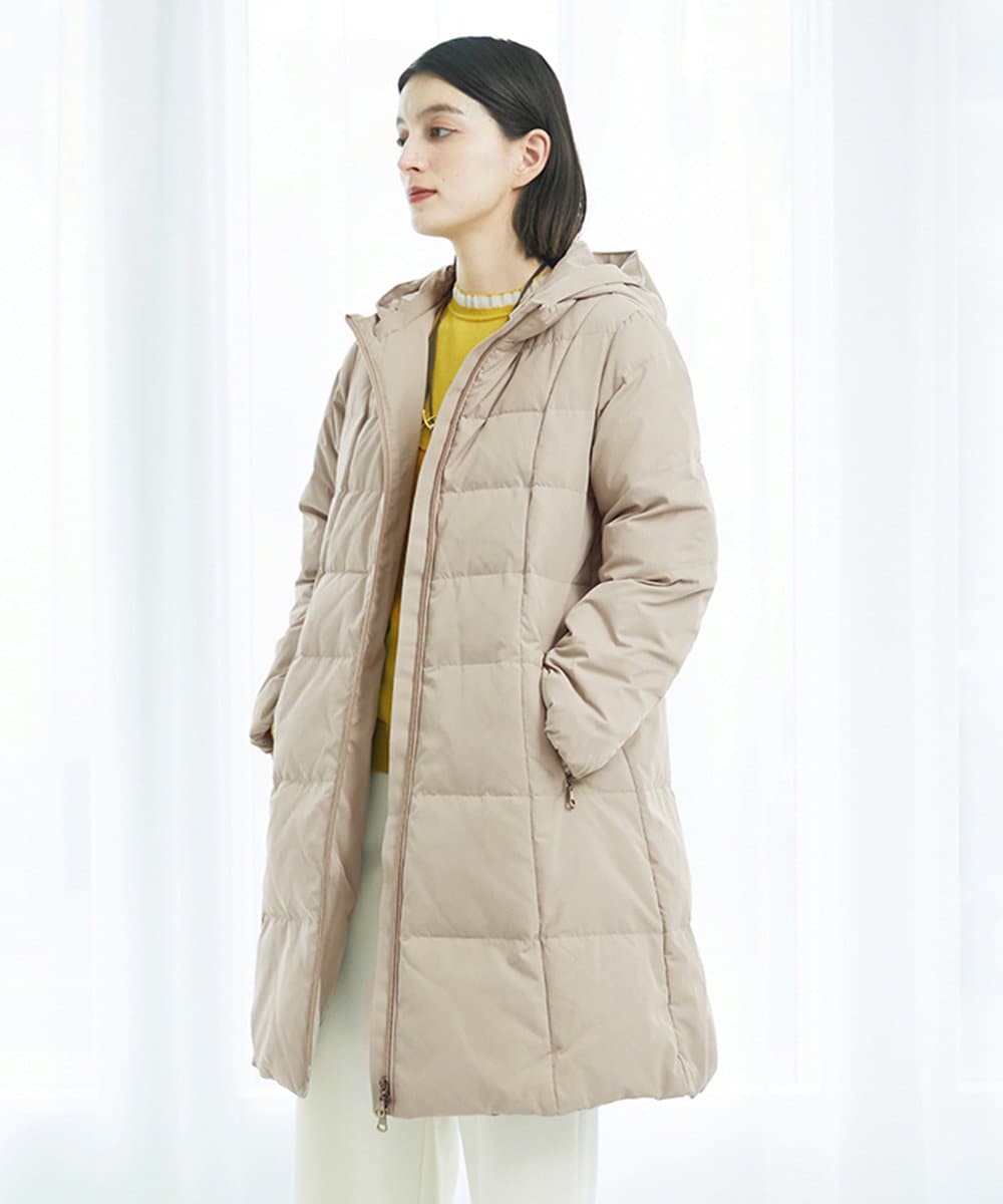 PHUAD47570 GEORGES RECH(小さいサイズ) シャイニータフタロングダウンコート