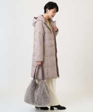 PHUAD47570 GEORGES RECH(小さいサイズ)(メゾン ドゥ サンク) シャイニータフタロングダウンコート ベージュ