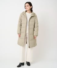 PHUAD47570 GEORGES RECH(小さいサイズ)(メゾン ドゥ サンク) シャイニータフタロングダウンコート ベージュ