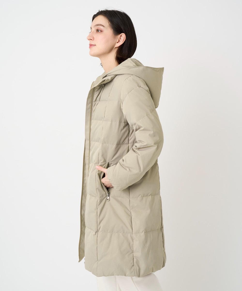 PHUAD47570 GEORGES RECH(小さいサイズ)(メゾン ドゥ サンク) シャイニータフタロングダウンコート ベージュ