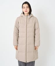 PHUAD47570 GEORGES RECH(小さいサイズ)(メゾン ドゥ サンク) シャイニータフタロングダウンコート ベージュ