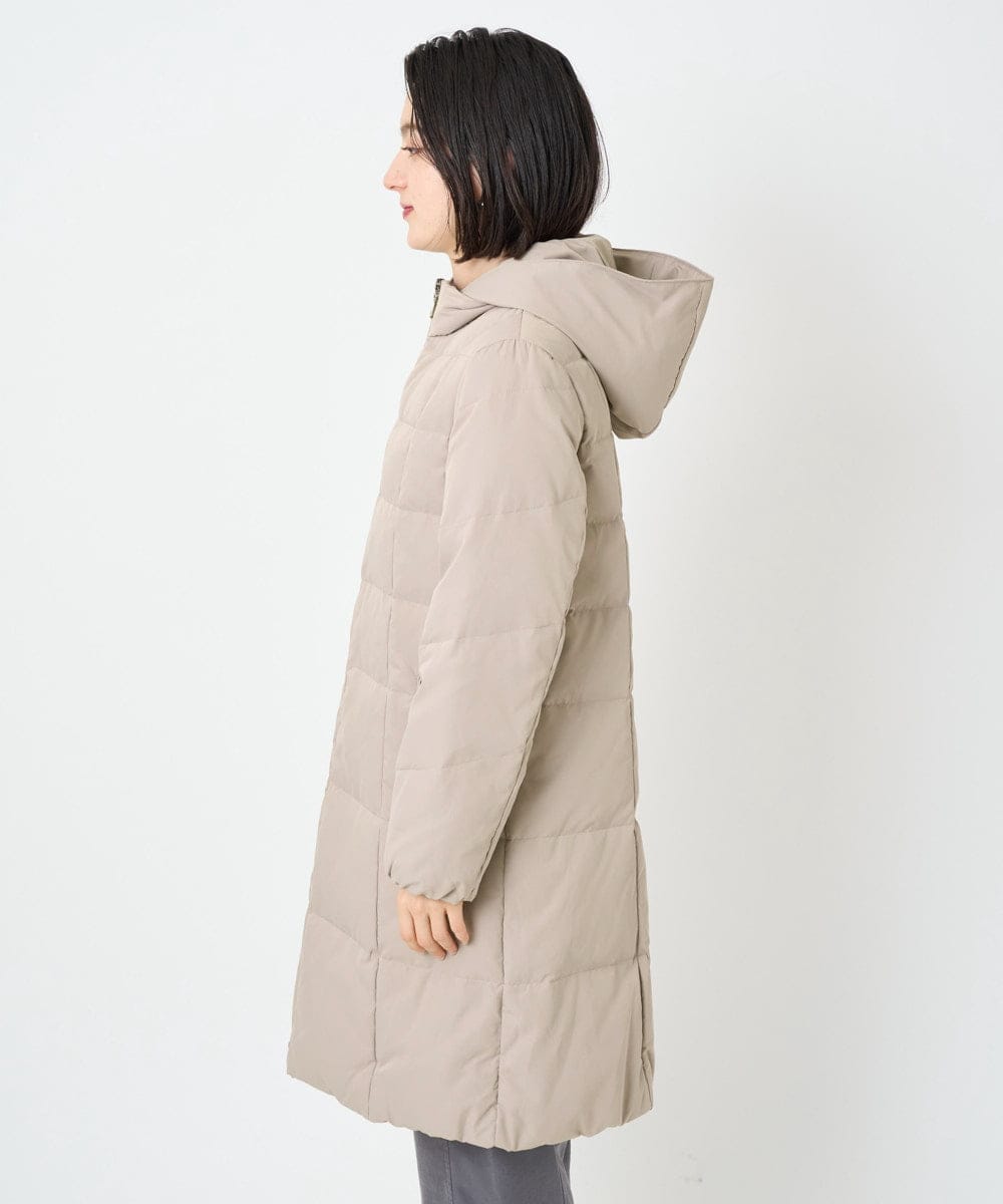 PHUAD47570 GEORGES RECH(小さいサイズ)(メゾン ドゥ サンク) シャイニータフタロングダウンコート ベージュ