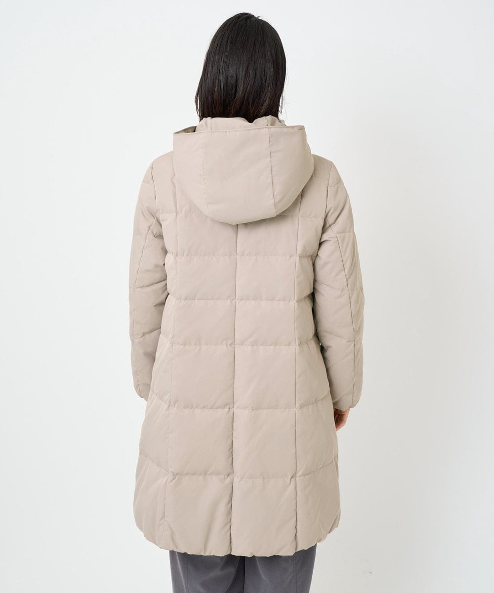 PHUAD47570 GEORGES RECH(小さいサイズ)(メゾン ドゥ サンク) シャイニータフタロングダウンコート ベージュ