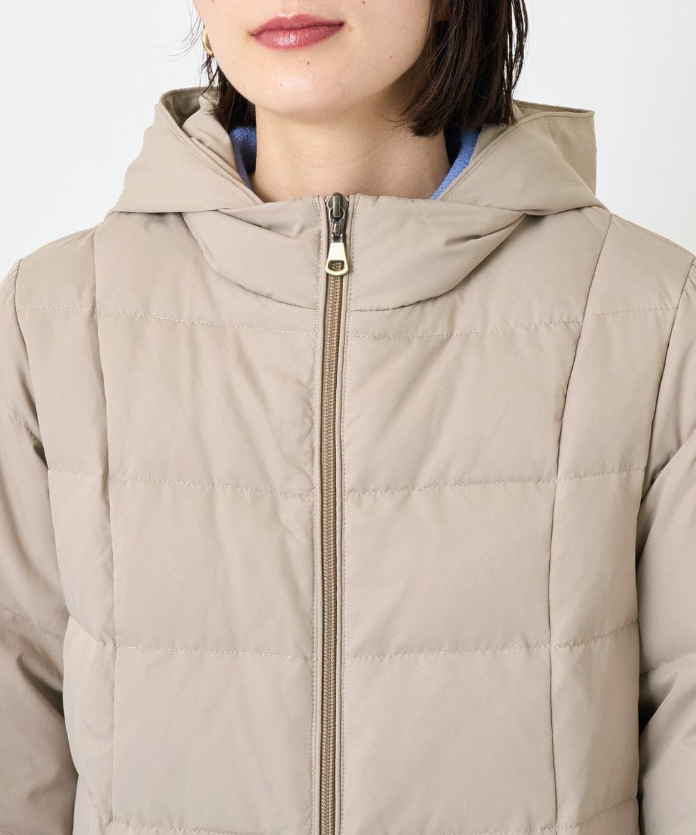 PHUAD47570 GEORGES RECH(小さいサイズ)(メゾン ドゥ サンク) シャイニータフタロングダウンコート ベージュ