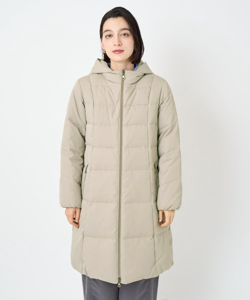 PHUAD47570 GEORGES RECH(小さいサイズ)(メゾン ドゥ サンク) シャイニータフタロングダウンコート ベージュ