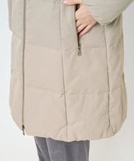 PHUAD47570 GEORGES RECH(小さいサイズ)(メゾン ドゥ サンク) シャイニータフタロングダウンコート ベージュ