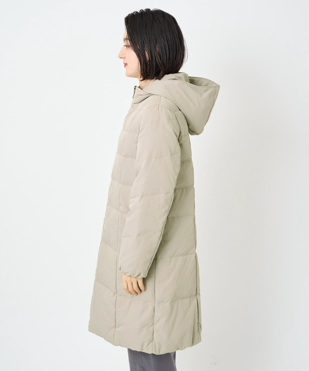 PHUAD47570 GEORGES RECH(小さいサイズ)(メゾン ドゥ サンク) シャイニータフタロングダウンコート ベージュ