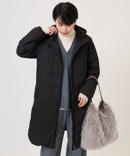 PHUAD47570 GEORGES RECH(小さいサイズ) シャイニータフタロングダウンコート