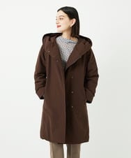 PHUAF15630 GEORGES RECH(小さいサイズ)(メゾン ドゥ サンク) グログランステッチレスロングダウンコート ブラウン