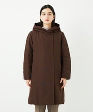 PHUAF15630 GEORGES RECH(小さいサイズ)(メゾン ドゥ サンク) グログランステッチレスロングダウンコート ブラウン