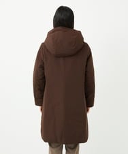 PHUAF15630 GEORGES RECH(小さいサイズ)(メゾン ドゥ サンク) グログランステッチレスロングダウンコート ブラウン