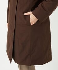 PHUAF15630 GEORGES RECH(小さいサイズ)(メゾン ドゥ サンク) グログランステッチレスロングダウンコート ブラウン