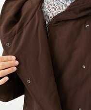 PHUAF15630 GEORGES RECH(小さいサイズ)(メゾン ドゥ サンク) グログランステッチレスロングダウンコート ブラウン