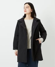 PHUAF46590 GEORGES RECH(小さいサイズ)(メゾン ドゥ サンク) ステッチレスステンカラーミドルダウンコート ブラック