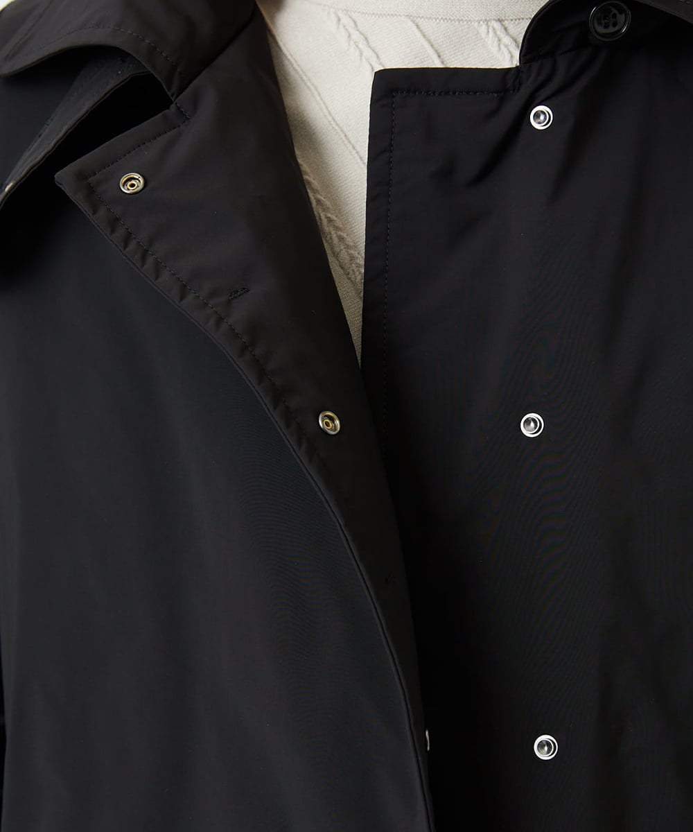 PHUAF46590 GEORGES RECH(小さいサイズ)(メゾン ドゥ サンク) ステッチレスステンカラーミドルダウンコート ブラック