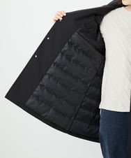 PHUAF46590 GEORGES RECH(小さいサイズ)(メゾン ドゥ サンク) ステッチレスステンカラーミドルダウンコート ブラック