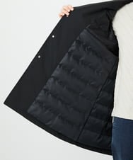 PHUAF46590 GEORGES RECH(小さいサイズ)(メゾン ドゥ サンク)  [追加]ステッチレスステンカラーミドルダウンコート ブラック