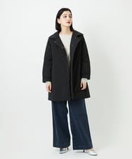 PHUAF46590 GEORGES RECH(小さいサイズ)(メゾン ドゥ サンク)  [追加]ステッチレスステンカラーミドルダウンコート ブラック