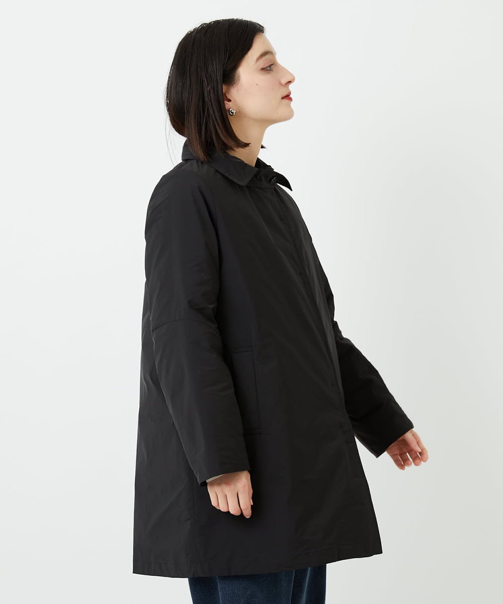 PHUAF46590 GEORGES RECH(小さいサイズ)(メゾン ドゥ サンク) ステッチレスステンカラーミドルダウンコート ブラック