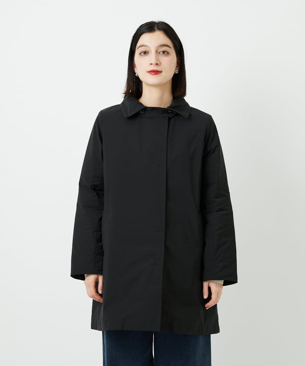 PHUAF46590 GEORGES RECH(小さいサイズ)(メゾン ドゥ サンク)  [追加]ステッチレスステンカラーミドルダウンコート ブラック