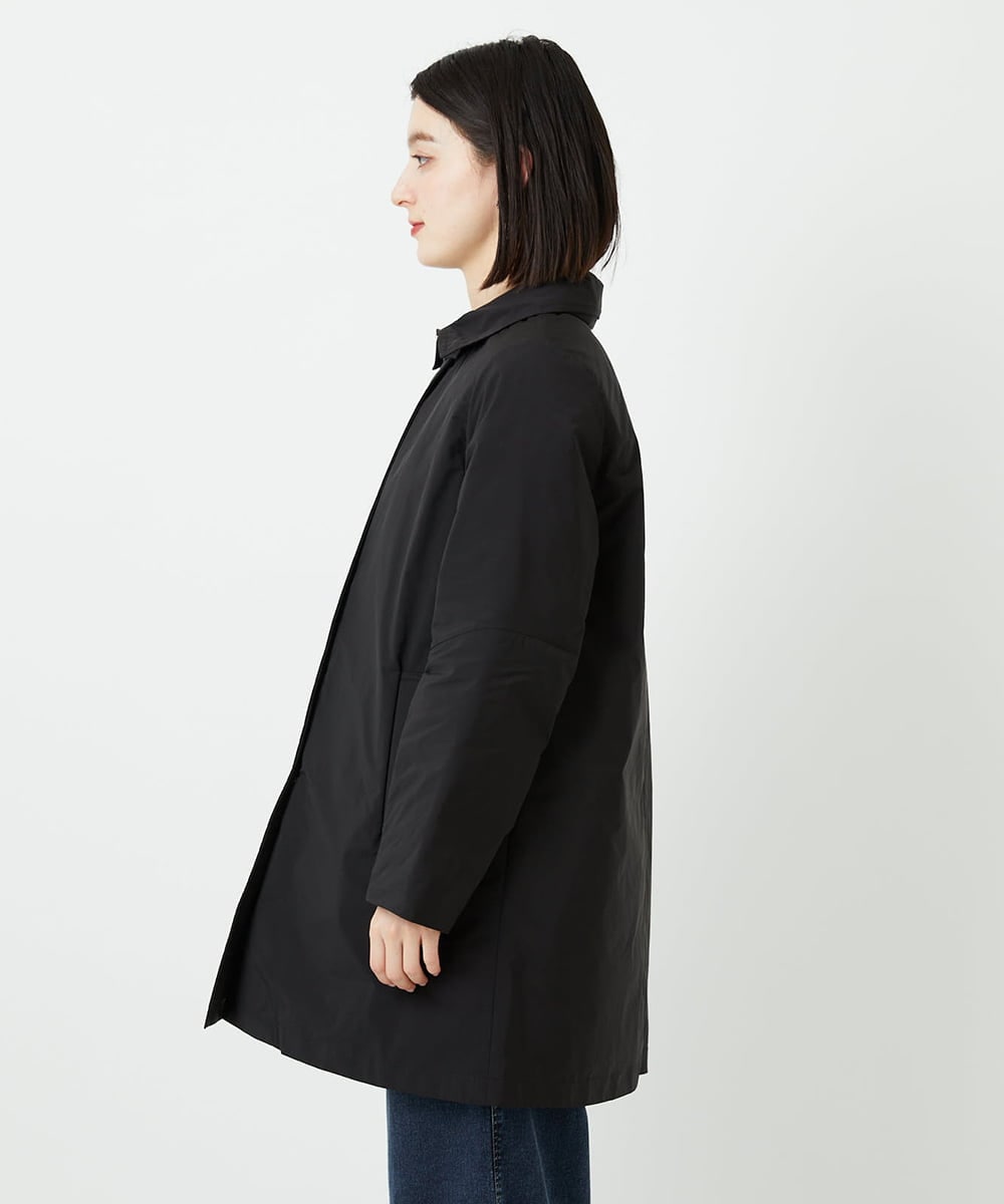 PHUAF46590 GEORGES RECH(小さいサイズ)(メゾン ドゥ サンク) ステッチレスステンカラーミドルダウンコート ブラック