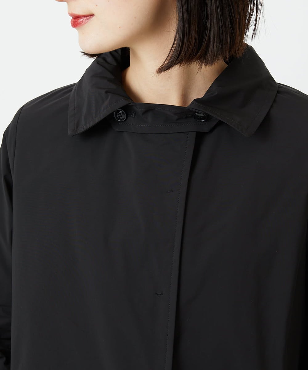 PHUAF46590 GEORGES RECH(小さいサイズ)(メゾン ドゥ サンク) ステッチレスステンカラーミドルダウンコート ブラック