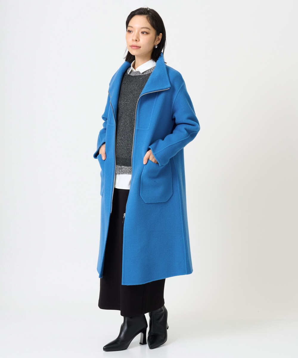 Pure Super100sリバービルドネックロングコート(その他のコート