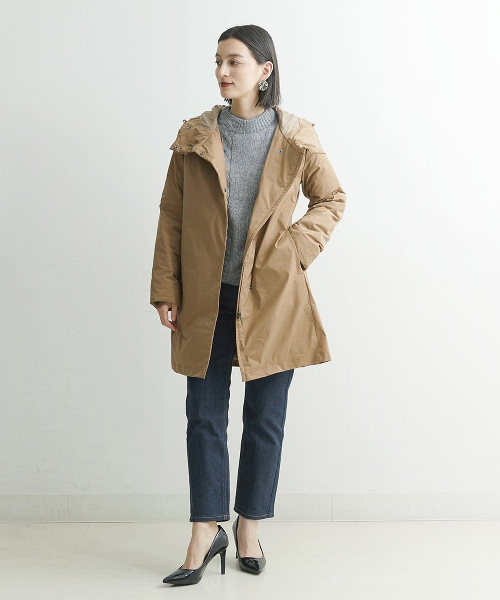 PHUAR61490 GEORGES RECH(小さいサイズ)(メゾン ドゥ サンク) ステッチレスダウンコート ライトブラウン