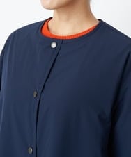 PHUAS60390 GEORGES RECH(小さいサイズ)(メゾン ドゥ サンク) 【リバーシブル】中綿ステッチレスコート ネイビー×ブルー