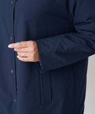 PHUAS60390 GEORGES RECH(小さいサイズ)(メゾン ドゥ サンク) 【リバーシブル】中綿ステッチレスコート ネイビー×ブルー