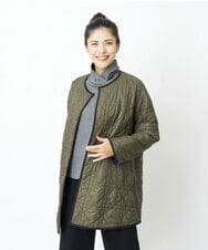 PHUAS60390 GEORGES RECH(小さいサイズ)(メゾン ドゥ サンク) 【リバーシブル】中綿ステッチレスコート ネイビー×ブルー