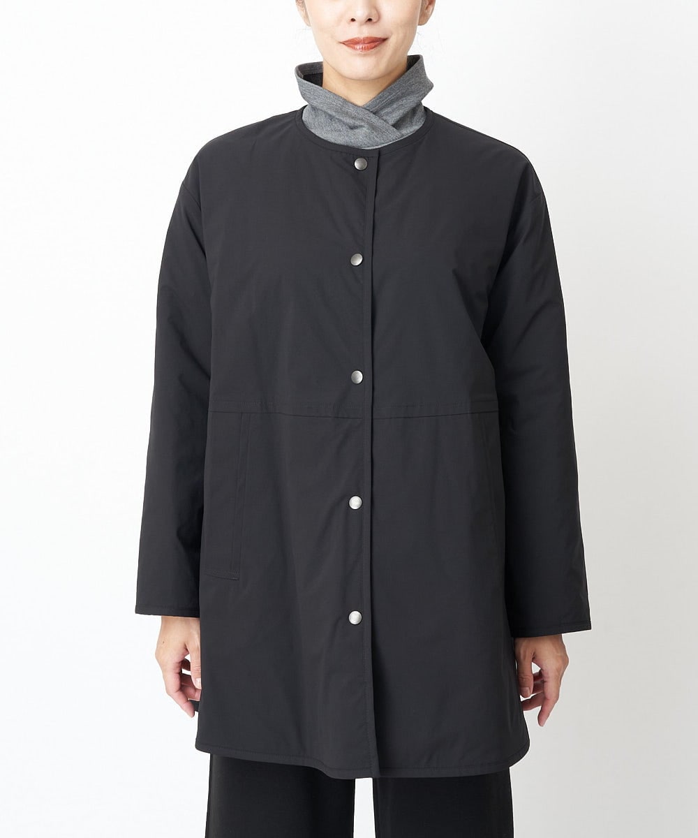 PHUAS60390 GEORGES RECH(小さいサイズ)(メゾン ドゥ サンク) 【リバーシブル】中綿ステッチレスコート ネイビー×ブルー