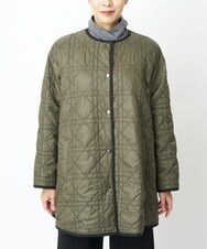 PHUAS60390 GEORGES RECH(小さいサイズ)(メゾン ドゥ サンク) 【リバーシブル】中綿ステッチレスコート ネイビー×ブルー