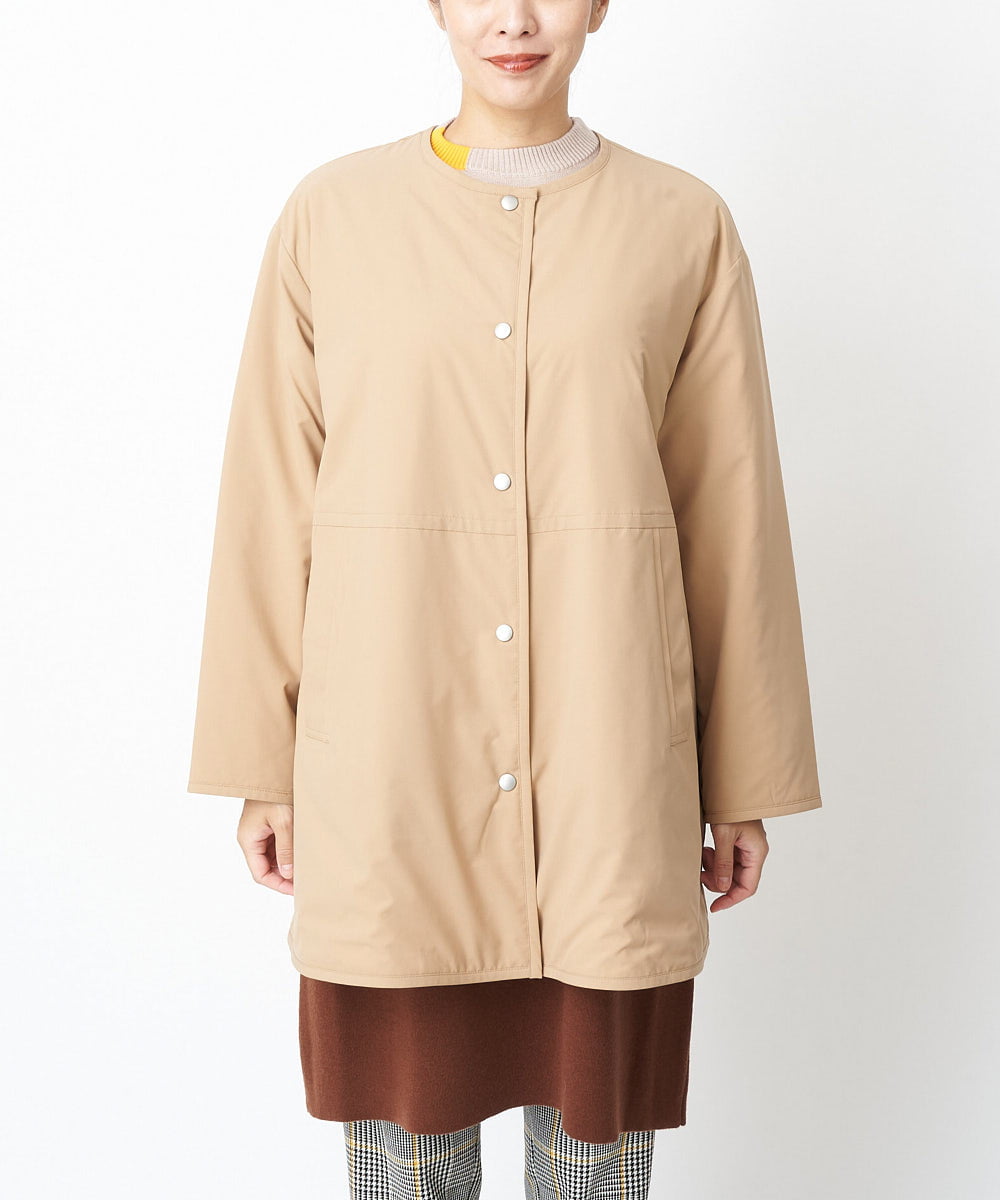 PHUAS60390 GEORGES RECH(小さいサイズ)(メゾン ドゥ サンク) 【リバーシブル】中綿ステッチレスコート ネイビー×ブルー