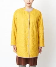PHUAS60390 GEORGES RECH(小さいサイズ)(メゾン ドゥ サンク) 【リバーシブル】中綿ステッチレスコート ネイビー×ブルー