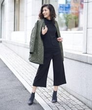 PHUAS60390 GEORGES RECH(小さいサイズ)(メゾン ドゥ サンク) 【リバーシブル】中綿ステッチレスコート ネイビー×ブルー